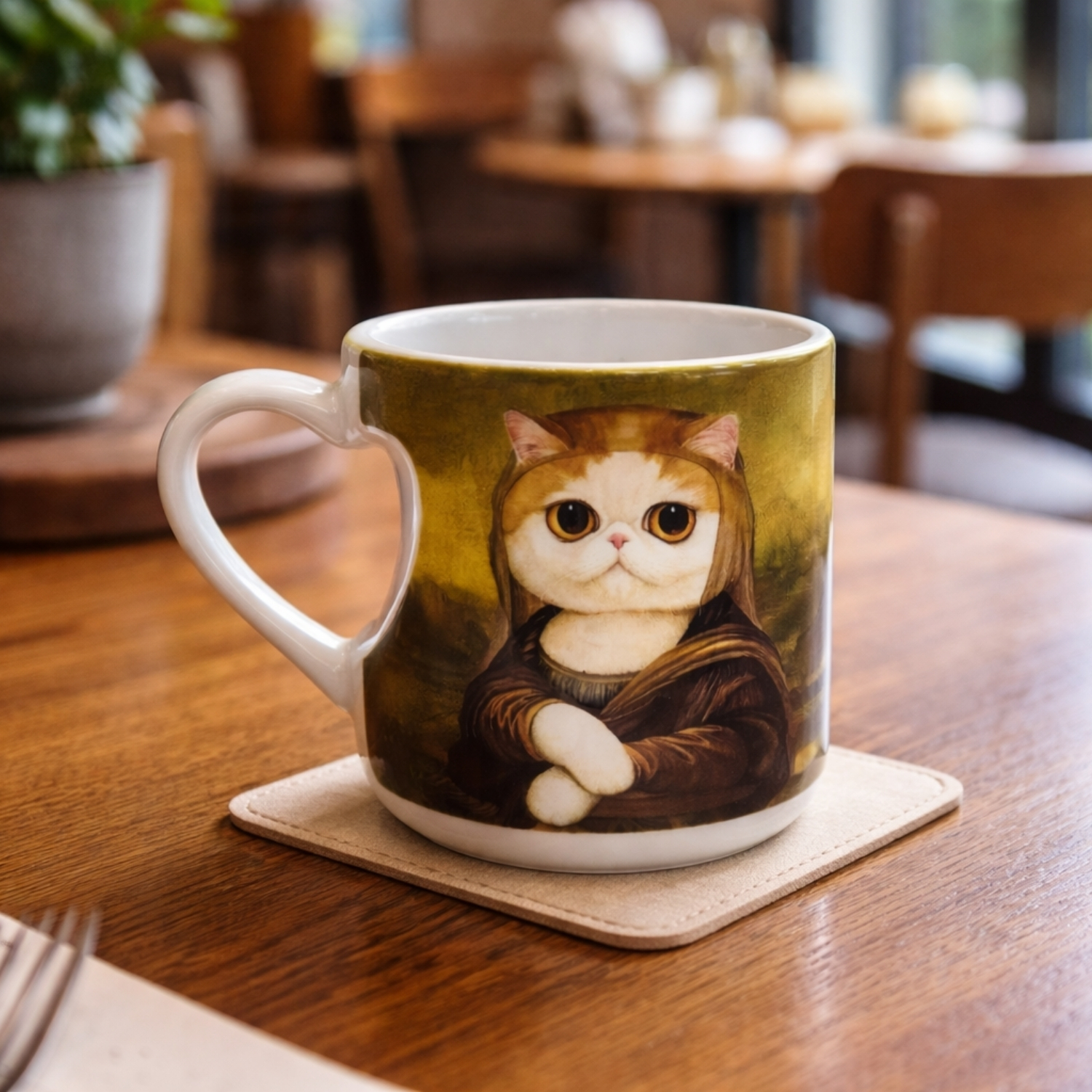 Taza Corazón (La Gioconda) - Imagen 2