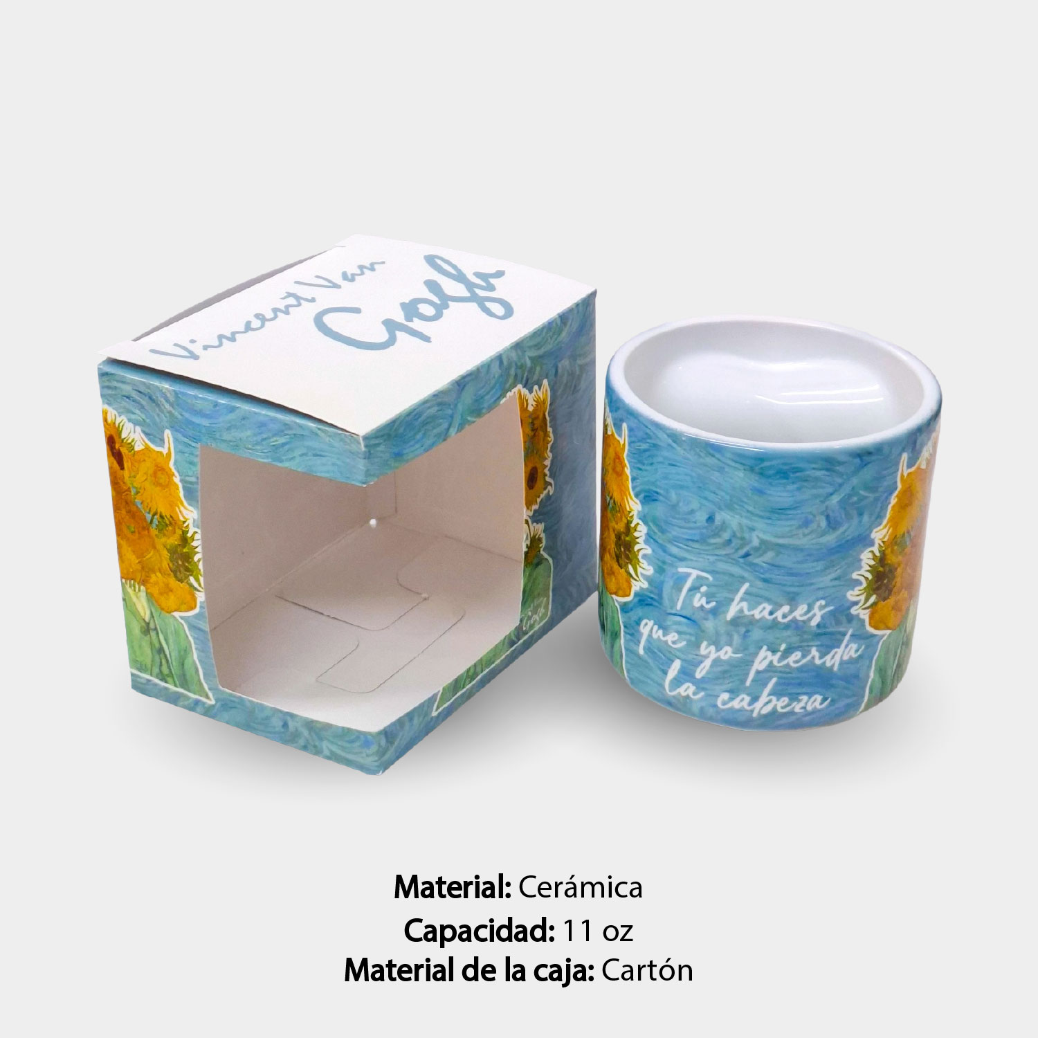 Taza Corazón (Girasoles) - Imagen 5