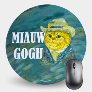 Mousepad Circular (Miauw Gogh)