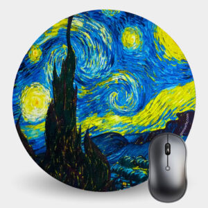 Mousepad Circular (Noche estrellada)